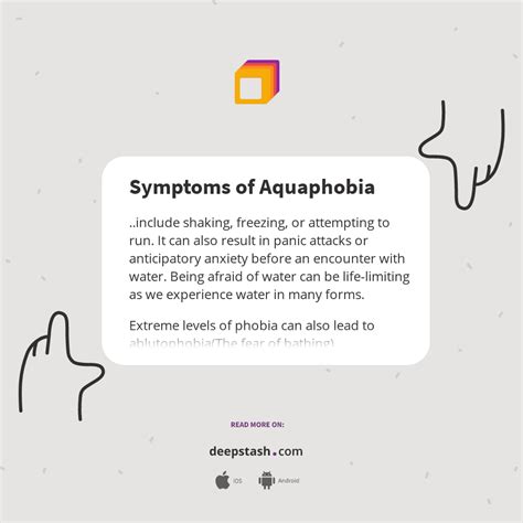 Symptoms of Aquaphobia - Deepstash