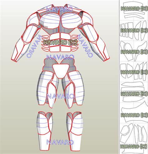 MUSCLE SUIT (Foam Template) | Muscle Suit Pepakura – NAVARO