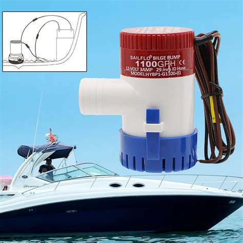 1100GPH Marine Automatic Submersible Boat Bilge Pump with Automatic Float Switch Products from ...