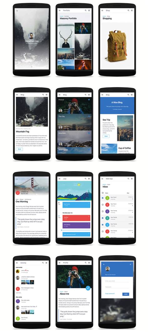 60+ Best Mobile Web HTML Templates 2015