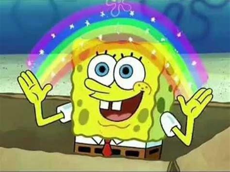 Spongebob rainbow Blank Template - Imgflip