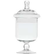 Glass Apothecary Jar With Lid, 5"Dia