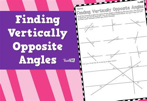 Finding Vertically Opposite Angles :: Teacher Resources and Classroom ...