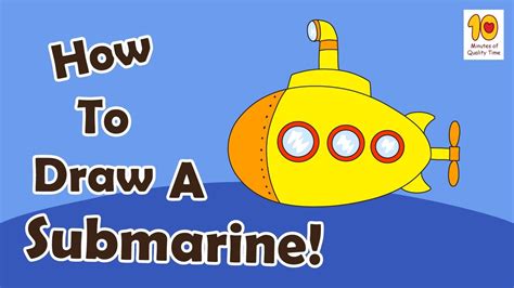 Submarine drawing easy for kids - felikstrategy