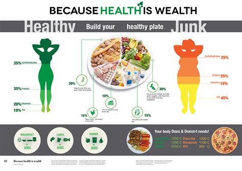 Because Health is Wealth Infographic Design on Behance