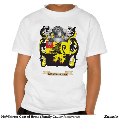 McWhirter Coat of Arms (Family Crest) T-Shirt | Zazzle | Shirts, T shirt, Tee shirts