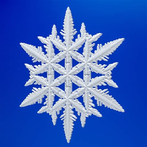 3d model of snowflake snow flake