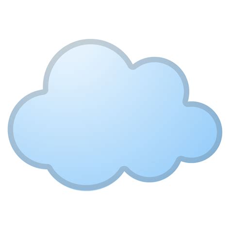 Cloud Icon | Noto Emoji Travel & Places Iconset | Google