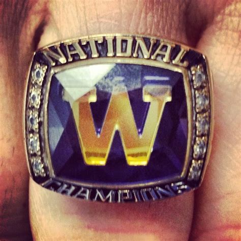 Coach Metcalf's 2009 @UWTrack NCAA Championship Ring. WOOF! | Washington huskies football, Ncaa ...