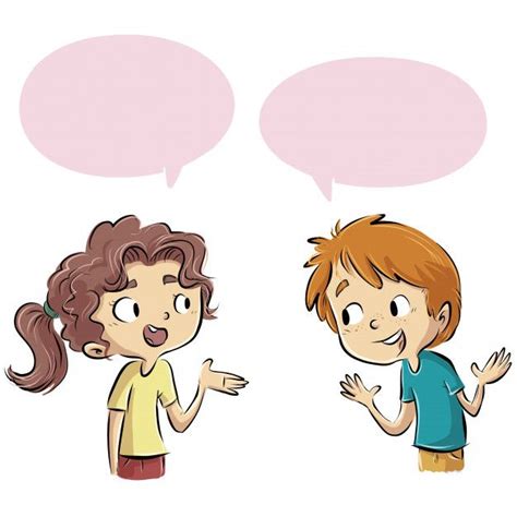 Premium Vector | Group of children talking | Kids talking, Drawing for ...