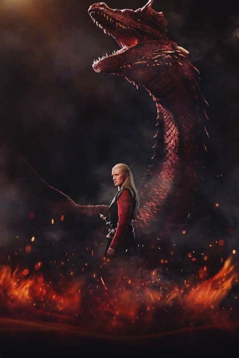 Daemon Targaryen and Caraxes in 2023 | House of dragons, Game of ...