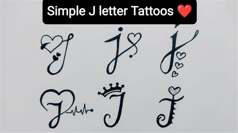 Tattoo Letter J Designs