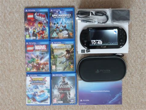 Sony Playstation Vita PS Vita Slim Console 32GB PCH-2016 WiFi Black 6 ...