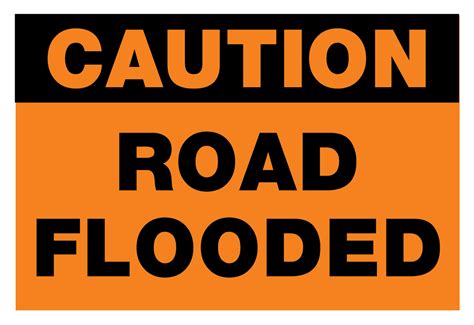 Caution Road Flooded