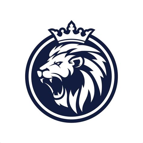 Roaring Lion Logo Design Vector Template | Lion logo, Team logo design, Lion head logo