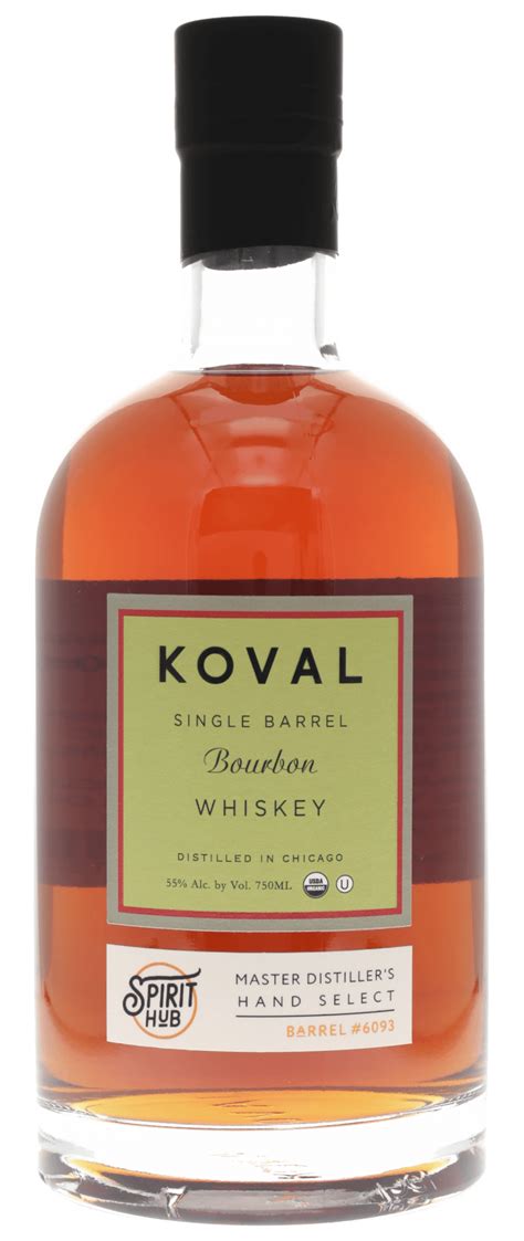 KOVAL Single Barrel Bourbon Whiskey Spirit Hub Barrel Select