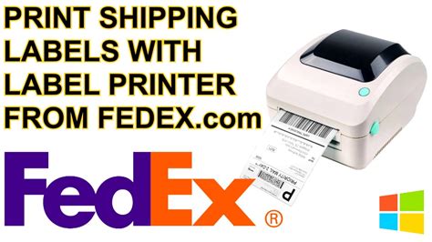 How to Print Shipping Labels from Fedex.com on Windows UPDATED 2019 Setup Tutorial Guide Browser ...