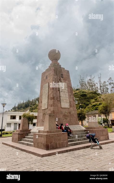 Monument to the Equator, which highlights the exact location of the ...