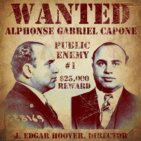 Somerset House - Images. AL CAPONE WANTED POSTER