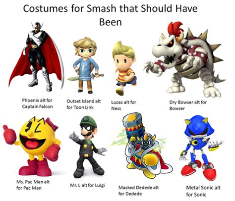 We Need These Alternate Costumes | Super smash bros memes, Nintendo ...