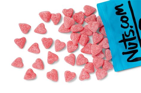 Gummi Sour Cherry Hearts — Gummy Novelty — Nuts.com