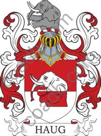 Haug Family Crest, Coat of Arms and Name History