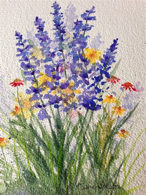 Watercolor paintings for beginners, Watercolor flower art, Flower painting