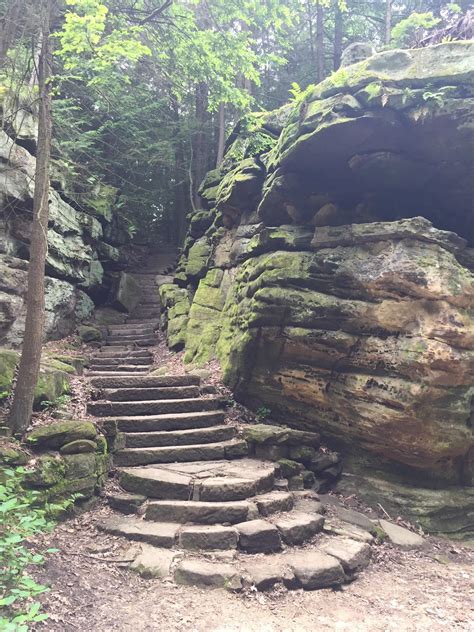 The ledges trail at the Cuyahoga Valley National Park in Peninsula ...