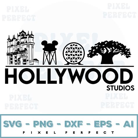 Hollywood Studios Skyline Design *Svg* Png Sublimation *Cric - Inspire ...