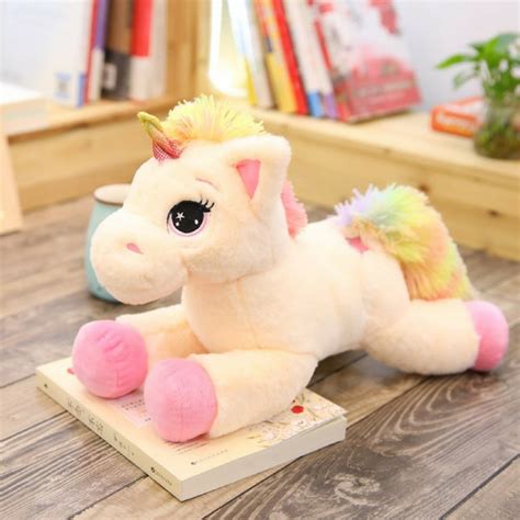 Big Rainbow Fluffy Unicorn Plush Toy - Well Pick