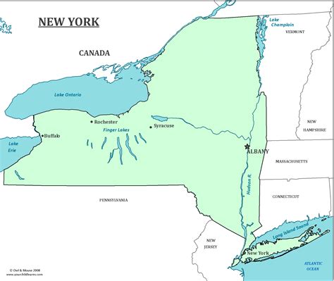 Map Of New York State Lakes | Hiking In Map