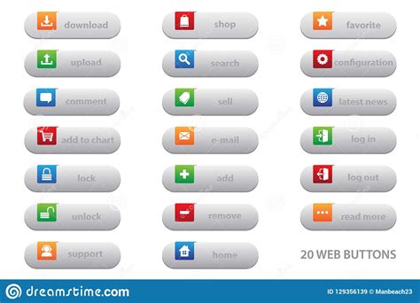 20 Web Buttons with Flat Graphic Design for Your Best Business Website ...