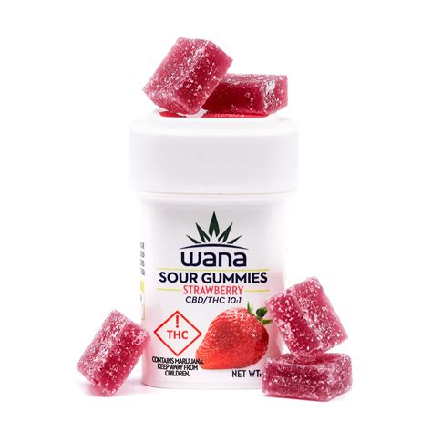 10:1 Strawberry [10pk] (100mg CBD/10mg THC) | Wana | Gummies - Jane