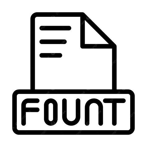 Fountain File Icon Outline Style Design Document Text Symbol Vector Illustration, Fountain Files ...