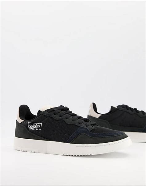 adidas Originals Supercourt trainers in black | ASOS