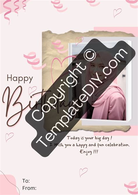 Birthday Wishes Greetings Printable Template in Pdf & Word in 2023 ...