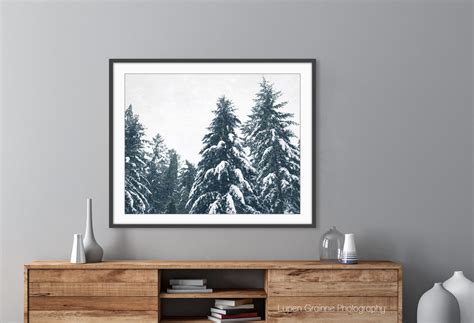 Winter Landscape Print Nature Photography Snow Oregon - Etsy