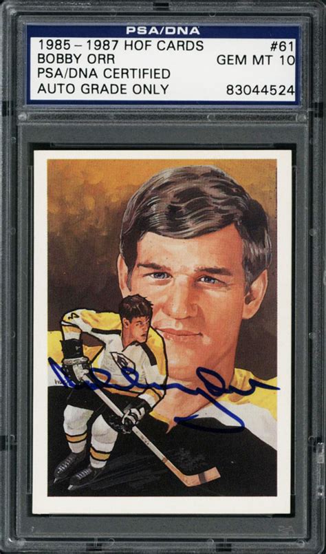 1985-87 HOF Bobby Orr Autograph PSA/DNA Gem Mint 10 | eBay