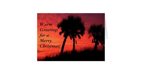 Palm Tree Christmas Card | Zazzle.com