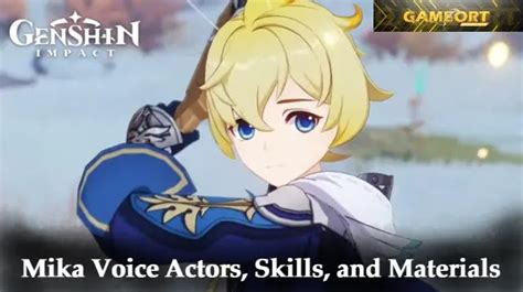 Genshin Impact Mika - voice actors, skills, ascension and talent ...