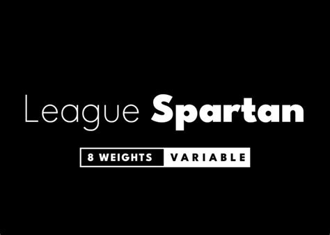 League Spartan Black Font - Free Font Download