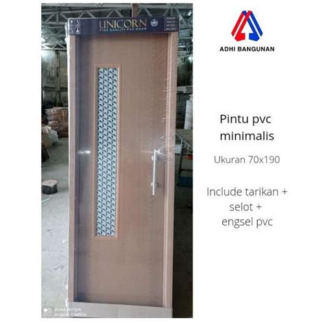 Jual Pintu PVC Minimalis Ukuran 70x190 cm (Tersedia Berbagai Pilihan Warna) di Seller Adhi ...