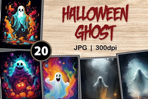 20 Halloween Ghost Book Cover Bundle | Object Illustrations ~ Creative Market