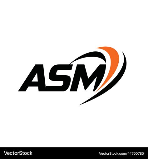 Asm monogram logo Royalty Free Vector Image - VectorStock