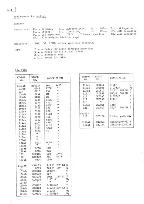 LUXMAN L-4 - Service Manual Immediate Download