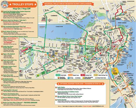 Tourist Map Boston Massachusetts