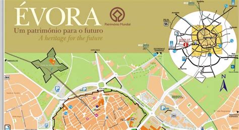 Map of Evora - portugal - Useful Information Evora