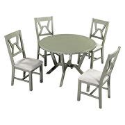 La Spezia W047 Green Table + 4 Chairs SH000231AAF | Comfyco
