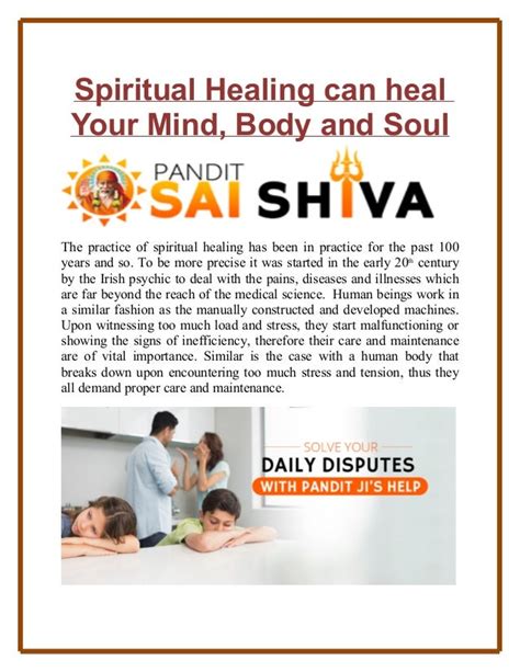 Spiritual healing can heal your mind, body and soul