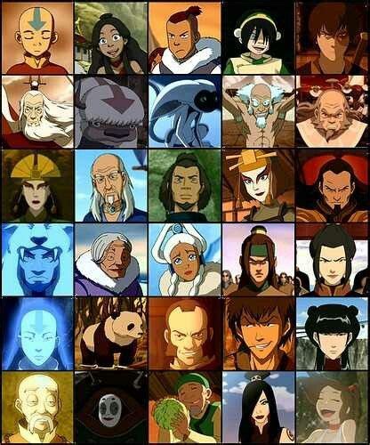 Avatar Last Airbender Characters I m combining my two favorite things